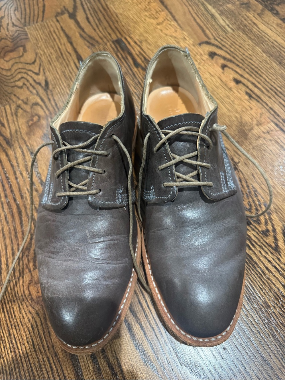 Timberland Dark Brown Leather Derby Shoes